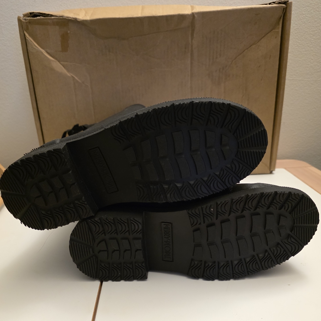Nib Merry People Black Tall Darcy Gumboots - Mid-Calf Size 37-Retired — image 8 of 8